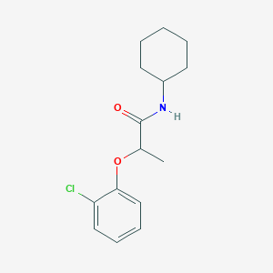 molecular formula C15H20ClNO2 B496041 2-(2-chlorophenoxy)-N-cyclohexylpropanamide 