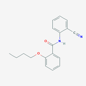 molecular formula C18H18N2O2 B496051 2-butoxy-N-(2-cyanophenyl)benzamide 