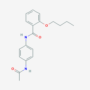 molecular formula C19H22N2O3 B496054 N-[4-(acetylamino)phenyl]-2-butoxybenzamide 