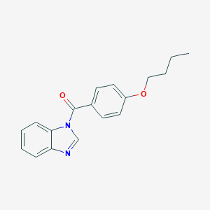 molecular formula C18H18N2O2 B496057 1H-benzimidazol-1-yl(4-butoxyphenyl)methanone 