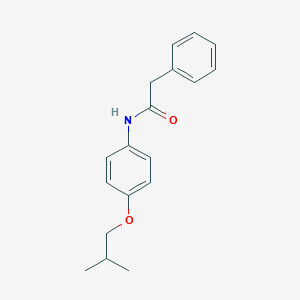 molecular formula C18H21NO2 B496059 N-[4-(2-methylpropoxy)phenyl]-2-phenylacetamide 