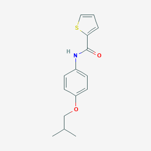 molecular formula C15H17NO2S B496060 N-(4-isobutoxyphenyl)-2-thiophenecarboxamide 