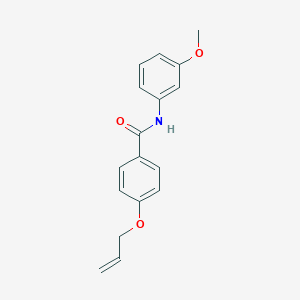 molecular formula C17H17NO3 B496062 4-(allyloxy)-N-(3-methoxyphenyl)benzamide 