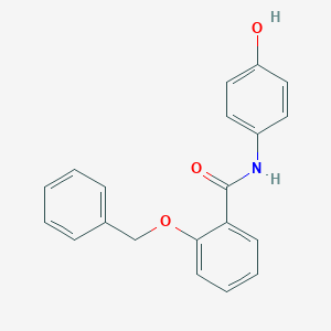 molecular formula C20H17NO3 B496064 2-(benzyloxy)-N-(4-hydroxyphenyl)benzamide 