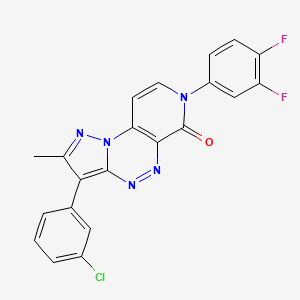 molecular formula C21H12ClF2N5O B4960648 3-(3-chlorophenyl)-7-(3,4-difluorophenyl)-2-methylpyrazolo[5,1-c]pyrido[4,3-e][1,2,4]triazin-6(7H)-one 