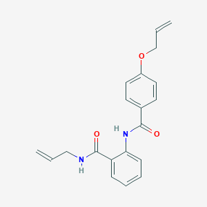 molecular formula C20H20N2O3 B496065 N-allyl-2-{[4-(allyloxy)benzoyl]amino}benzamide 