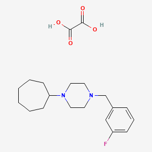 molecular formula C20H29FN2O4 B4960654 1-cycloheptyl-4-(3-fluorobenzyl)piperazine oxalate 
