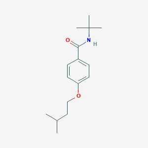 molecular formula C16H25NO2 B496067 N-tert-butyl-4-(3-methylbutoxy)benzamide 