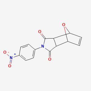 molecular formula C14H10N2O5 B4960671 4-(4-nitrophenyl)-10-oxa-4-azatricyclo[5.2.1.0~2,6~]dec-8-ene-3,5-dione 