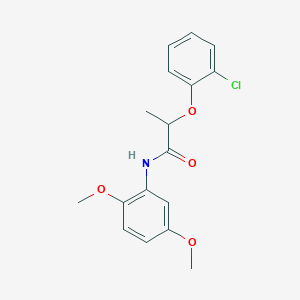 molecular formula C17H18ClNO4 B496069 2-(2-chlorophenoxy)-N-(2,5-dimethoxyphenyl)propanamide 