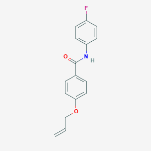 molecular formula C16H14FNO2 B496070 4-(allyloxy)-N-(4-fluorophenyl)benzamide 
