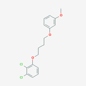 molecular formula C17H18Cl2O3 B4960702 1,2-dichloro-3-[4-(3-methoxyphenoxy)butoxy]benzene 