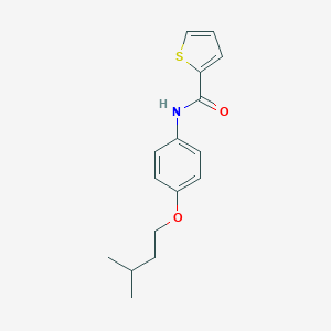molecular formula C16H19NO2S B496073 N-[4-(isopentyloxy)phenyl]-2-thiophenecarboxamide 