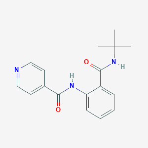 molecular formula C17H19N3O2 B496075 N-[2-(tert-butylcarbamoyl)phenyl]pyridine-4-carboxamide 