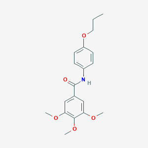 molecular formula C19H23NO5 B496076 3,4,5-trimethoxy-N-(4-propoxyphenyl)benzamide 