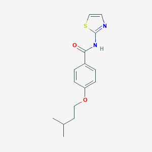 molecular formula C15H18N2O2S B496078 4-(3-methylbutoxy)-N-(1,3-thiazol-2-yl)benzamide 