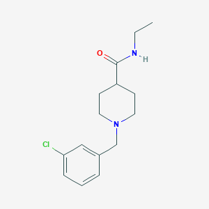 molecular formula C15H21ClN2O B4960796 1-(3-chlorobenzyl)-N-ethyl-4-piperidinecarboxamide 