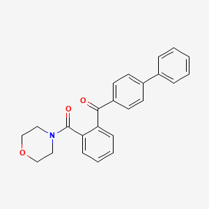 molecular formula C24H21NO3 B4960807 4-biphenylyl[2-(4-morpholinylcarbonyl)phenyl]methanone 