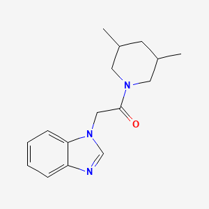 molecular formula C16H21N3O B4960820 1-[2-(3,5-dimethyl-1-piperidinyl)-2-oxoethyl]-1H-benzimidazole 