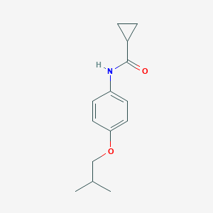 molecular formula C14H19NO2 B496086 N-(4-isobutoxyphenyl)cyclopropanecarboxamide 