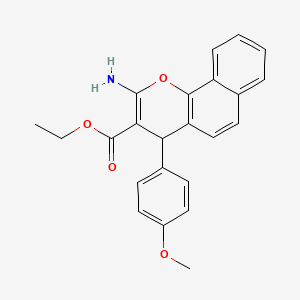 molecular formula C23H21NO4 B4960889 ethyl 2-amino-4-(4-methoxyphenyl)-4H-benzo[h]chromene-3-carboxylate 