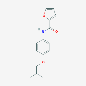 molecular formula C15H17NO3 B496089 N-[4-(2-methylpropoxy)phenyl]furan-2-carboxamide 