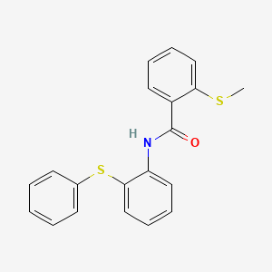 molecular formula C20H17NOS2 B4960896 2-(methylthio)-N-[2-(phenylthio)phenyl]benzamide 