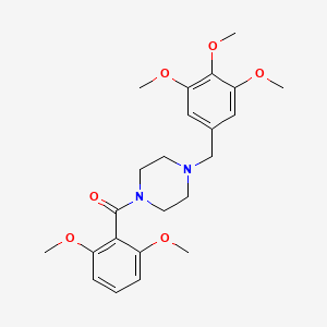 molecular formula C23H30N2O6 B4960909 1-(2,6-dimethoxybenzoyl)-4-(3,4,5-trimethoxybenzyl)piperazine 