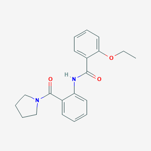 molecular formula C20H22N2O3 B496091 2-ethoxy-N-[2-(1-pyrrolidinylcarbonyl)phenyl]benzamide 