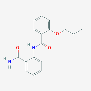 molecular formula C17H18N2O3 B496093 2-[(2-Propoxybenzoyl)amino]benzamide 