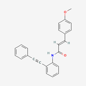 molecular formula C24H19NO2 B4960937 3-(4-methoxyphenyl)-N-[2-(phenylethynyl)phenyl]acrylamide 