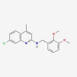 molecular formula C19H19ClN2O2 B4960951 7-chloro-N-(2,3-dimethoxybenzyl)-4-methyl-2-quinolinamine 