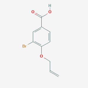 molecular formula C10H9BrO3 B496098 4-(烯丙氧基)-3-溴苯甲酸 CAS No. 886643-00-1