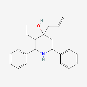 molecular formula C22H27NO B4960985 4-allyl-3-ethyl-2,6-diphenyl-4-piperidinol 