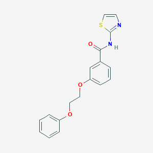 molecular formula C18H16N2O3S B496101 3-(2-phenoxyethoxy)-N-(1,3-thiazol-2-yl)benzamide 