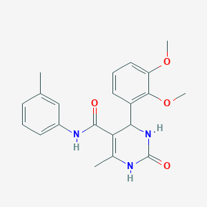 molecular formula C21H23N3O4 B4961024 4-(2,3-dimethoxyphenyl)-6-methyl-N-(3-methylphenyl)-2-oxo-1,2,3,4-tetrahydro-5-pyrimidinecarboxamide 