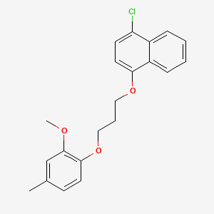 molecular formula C21H21ClO3 B4961045 1-chloro-4-[3-(2-methoxy-4-methylphenoxy)propoxy]naphthalene 