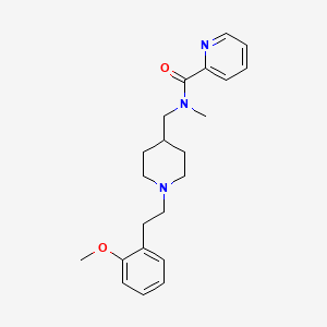 molecular formula C22H29N3O2 B4961050 N-({1-[2-(2-methoxyphenyl)ethyl]-4-piperidinyl}methyl)-N-methyl-2-pyridinecarboxamide 