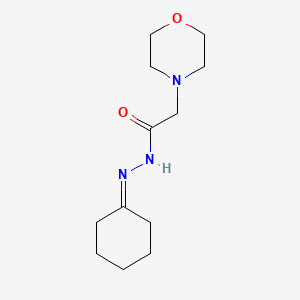 molecular formula C12H21N3O2 B4961057 N'-cyclohexylidene-2-(4-morpholinyl)acetohydrazide 