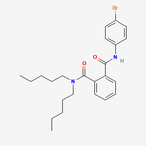 molecular formula C24H31BrN2O2 B4961067 N'-(4-bromophenyl)-N,N-dipentylphthalamide 