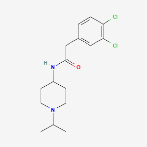 molecular formula C16H22Cl2N2O B4961070 2-(3,4-dichlorophenyl)-N-(1-isopropyl-4-piperidinyl)acetamide 