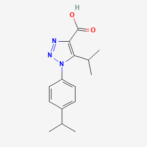 molecular formula C15H19N3O2 B4961079 5-isopropyl-1-(4-isopropylphenyl)-1H-1,2,3-triazole-4-carboxylic acid 
