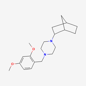 molecular formula C20H30N2O2 B4961087 1-bicyclo[2.2.1]hept-2-yl-4-(2,4-dimethoxybenzyl)piperazine CAS No. 5960-97-4