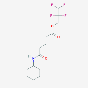 molecular formula C14H21F4NO3 B4961109 2,2,3,3-tetrafluoropropyl 5-(cyclohexylamino)-5-oxopentanoate 