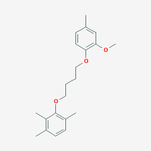 molecular formula C21H28O3 B4961112 2-[4-(2-methoxy-4-methylphenoxy)butoxy]-1,3,4-trimethylbenzene 