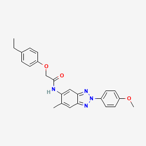 2-(4-ethylphenoxy)-N-[2-(4-methoxyphenyl)-6-methyl-2H-1,2,3-benzotriazol-5-yl]acetamide