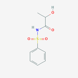 molecular formula C9H11NO4S B4961151 2-hydroxy-N-(phenylsulfonyl)propanamide CAS No. 5611-43-8
