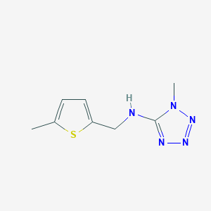 molecular formula C8H11N5S B496119 1-methyl-N-[(5-methylthiophen-2-yl)methyl]tetrazol-5-amine CAS No. 876896-49-0