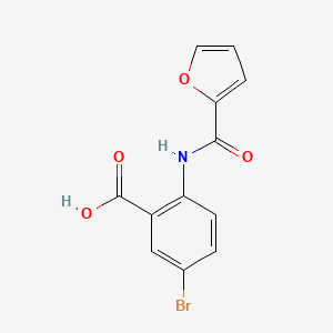 molecular formula C12H8BrNO4 B4961196 5-bromo-2-(2-furoylamino)benzoic acid 