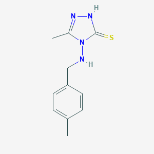 molecular formula C11H14N4S B496120 5-methyl-4-[(4-methylbenzyl)amino]-4H-1,2,4-triazole-3-thiol 